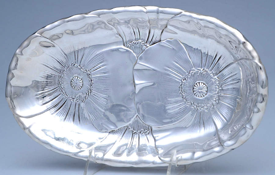 Poppy (Sterling, Hollowware) 11" Bread Tray by Wallace Silver-1