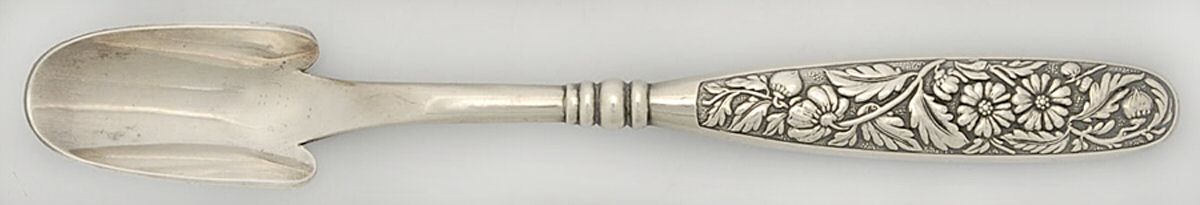 WAS98 (SILVERPLATE) Cheese Scoop with Silverplate Scoop by Wallace Silver-1
