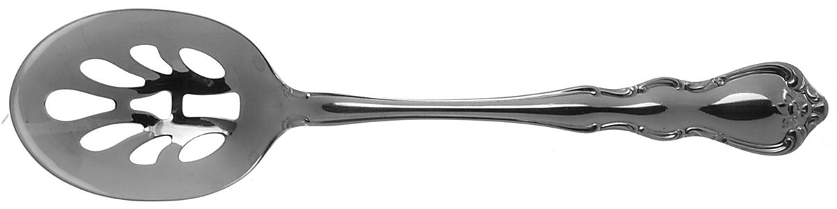 Discretion (Stainless) Pierced Tablespoon (Serving Spoon) by Wallace Silver-1