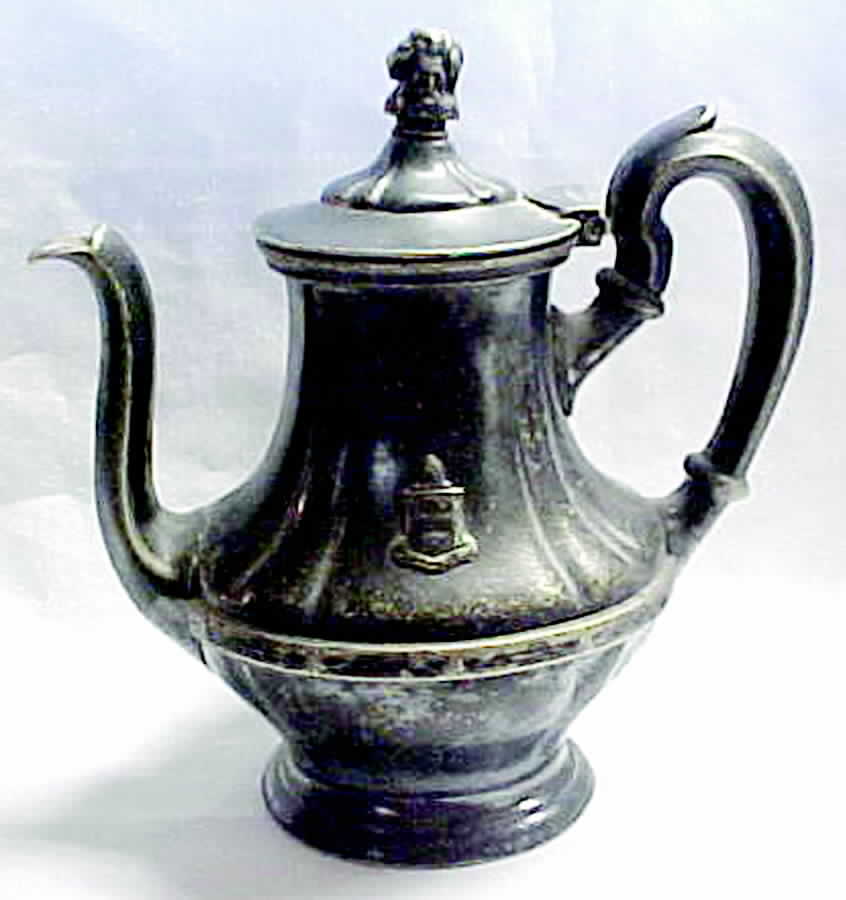 0279-14 (Silverplate, Hollwware) Silverplate Coffee Pot by Wallace Silver-1