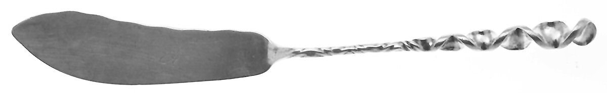 WDS8 (STERLING) Flat Handle Master Butter Knife by Whiting Manf Co-1