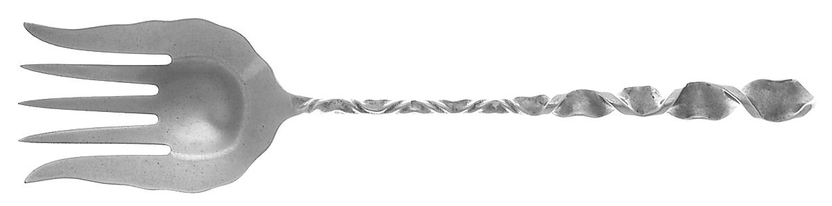 WDS8 (STERLING) Large Solid Tined Sardine Serving Fork by Whiting Manf Co-1