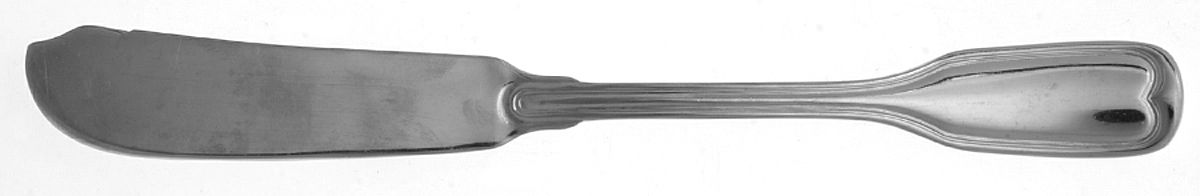 WAS101 (STAINLESS) Flat Handle Master Butter Knife by Wallace Silver-1
