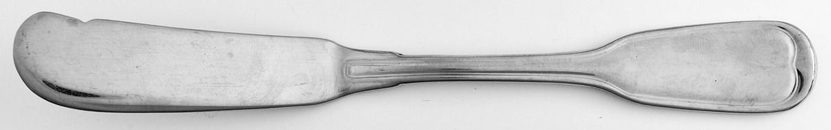 WAS101 (STAINLESS) Flat Handle Butter Spreader by Wallace Silver-1