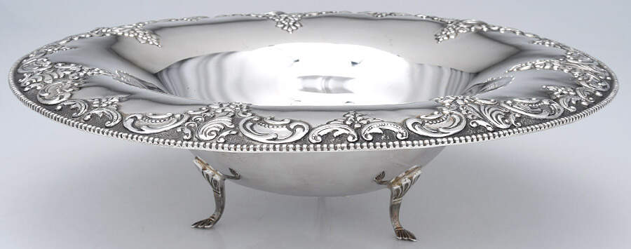 Grande Baroque (Sterling, Hollowware, 4 marks) 14" Round Footed Centerpiece by Wallace Silver-1