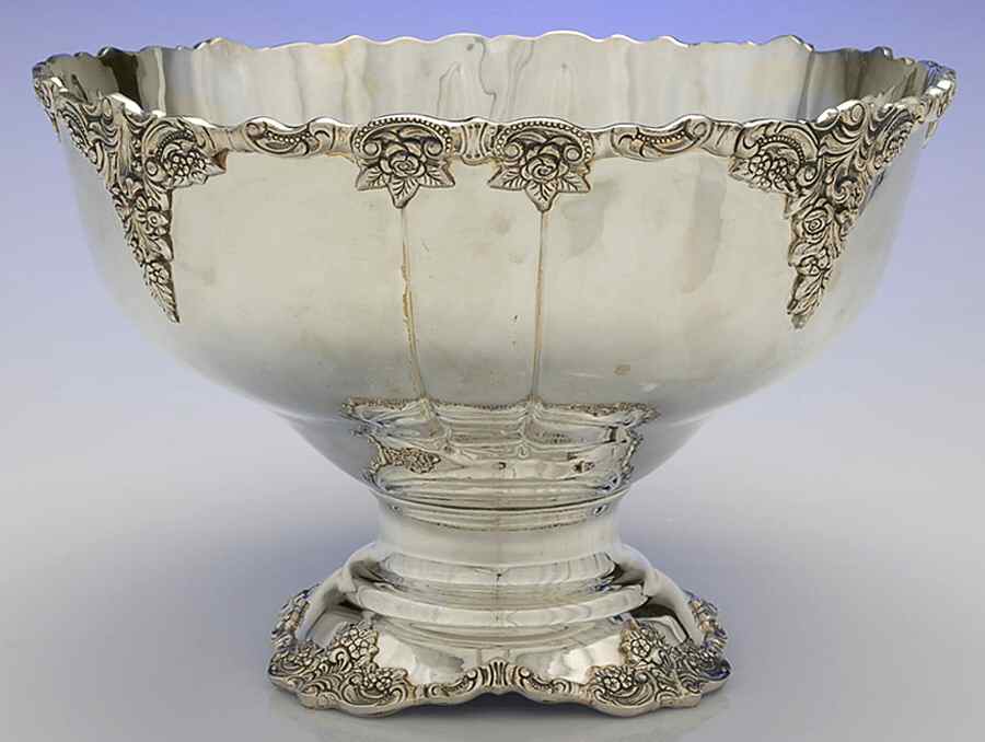 Grande Baroque (Sterling, Hollowware, 4 marks) Punch Bowl by Wallace Silver-1
