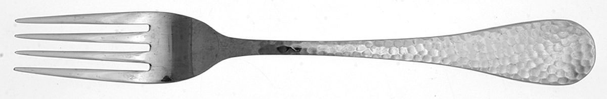 Continental Hammered (Stainless) Individual Salad Fork by Wallace Silver-1