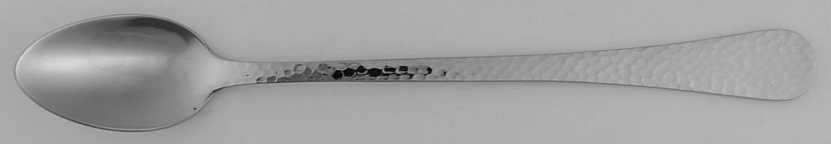 Continental Hammered (Stainless) Iced Tea Spoon by Wallace Silver-1