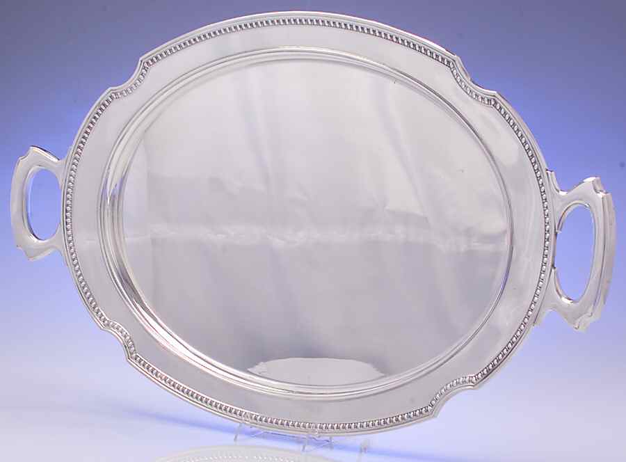 9761 (Sterling, Hollowware) Large Waiter Tray by Whiting Manf Co-1