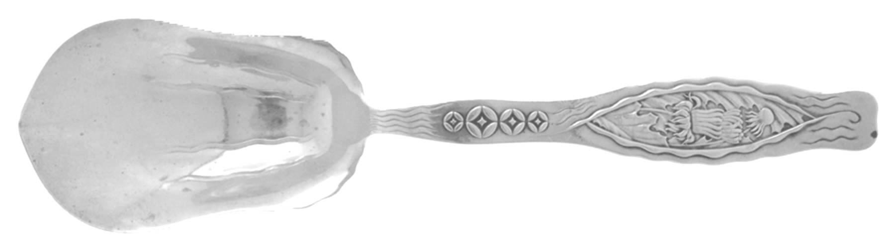 Dandelion (Sterling) Large Solid Berry/Casserole Spoon by Whiting Manf Co-1