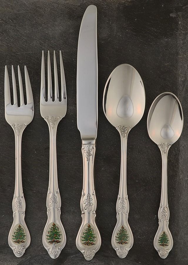 Christmas Tree (Stainless) 5 Piece Place Setting by Wallace Silver-1