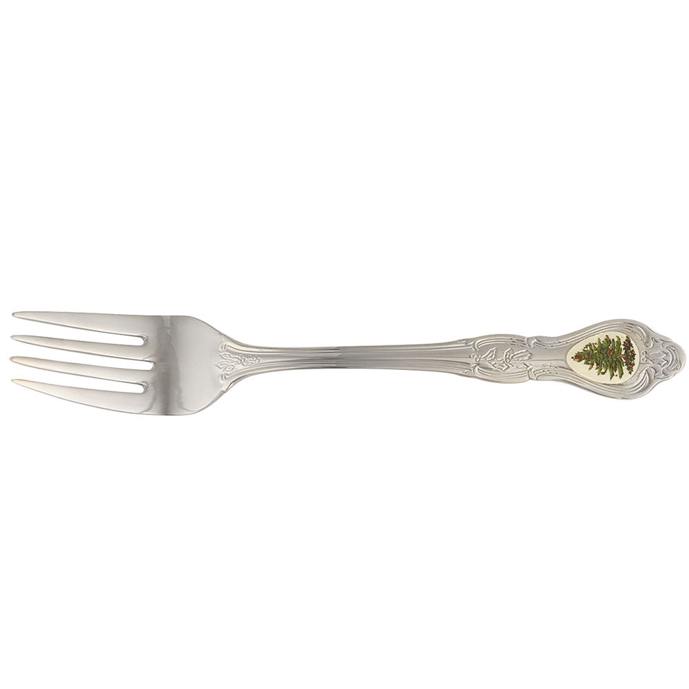 Christmas Tree (Stainless) Individual Salad Fork by Wallace Silver-1