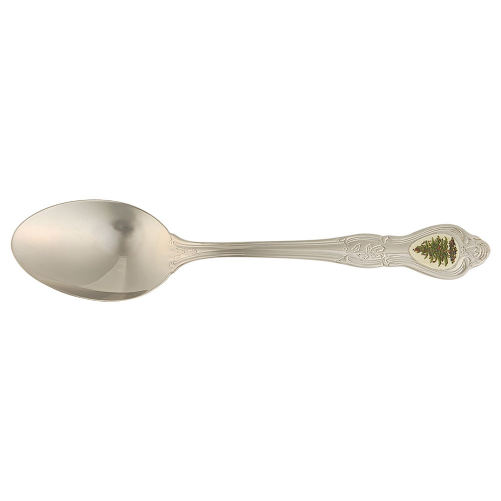 Christmas Tree (Stainless) Oval Place Soup Spoon by Wallace Silver-1
