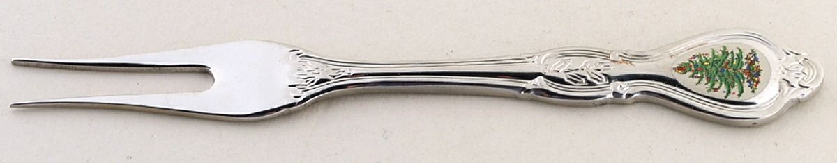 Christmas Tree (Stainless) Short Handle Pickle/Olive Fork by Wallace Silver-1