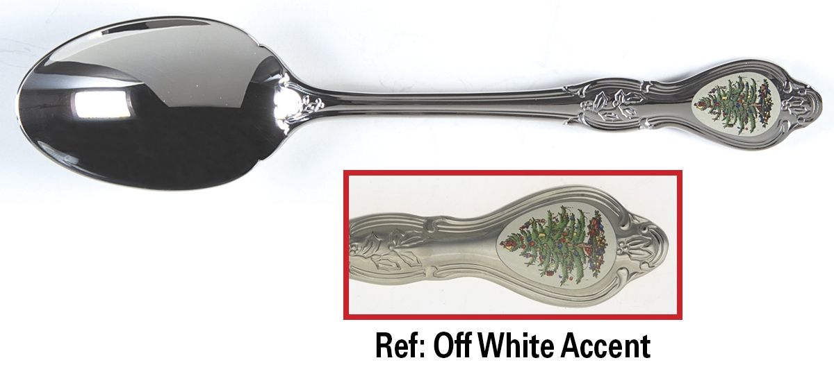 Christmas Tree (Stainless) Tablespoon (Serving Spoon) by Wallace Silver-1