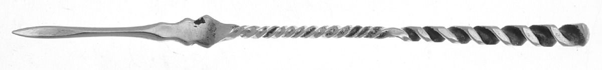 Square Twist (Sterling) Solid Nut Pick by Whiting Manf Co-1