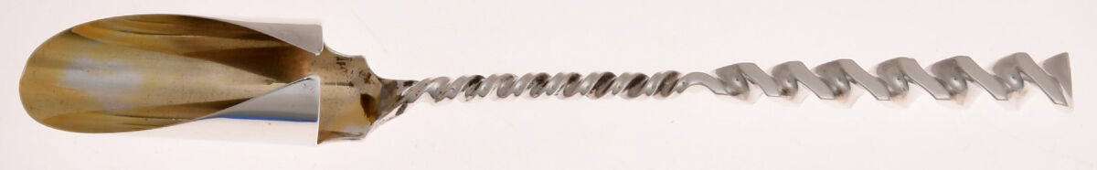 Square Twist (Sterling) Solid Large Cheese Scoop by Whiting Manf Co-1