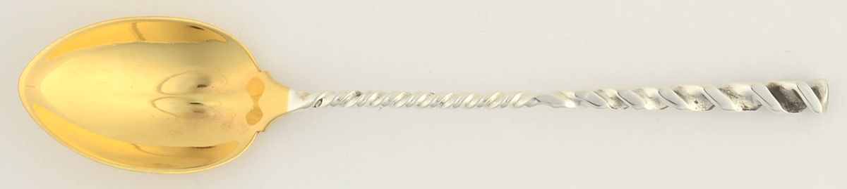 Square Twist (Sterling) Demitasse Spoon by Whiting Manf Co-1