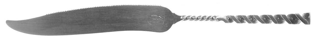 Square Twist (Sterling) Individual Orange Knife, Solid Piece by Whiting Manf Co-1