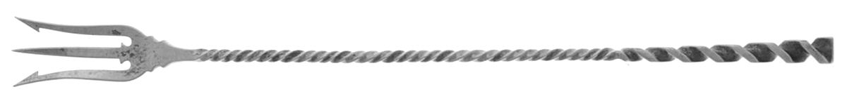 Square Twist (Sterling) Long Handle Olive Fork by Whiting Manf Co-1