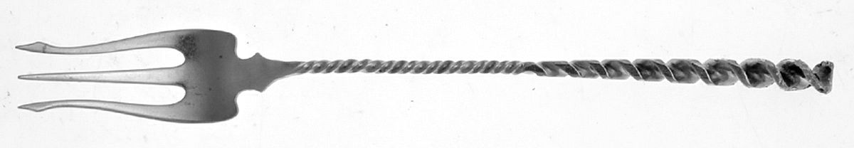 Square Twist (Sterling) Oyster Fork by Whiting Manf Co-1