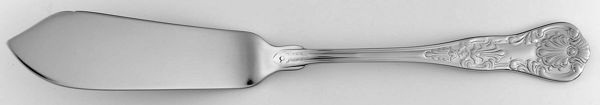 Queens (Stainless) Flat Handle Master Butter Knife by Wallace Silver-1