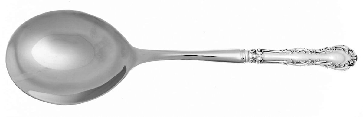 Old Atlanta (Sterling, "Wallace") Casserole Spoon with Smooth Stainless Bowl HC by Wallace Silver-1
