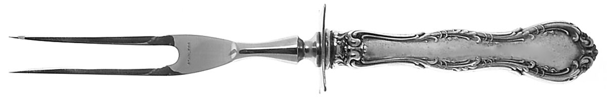 Old Atlanta (Sterling, "Wallace") Large Stainless-Prong Roast Carving Fork by Wallace Silver-1