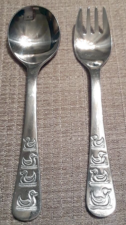 DUCKS (STAINLESS) 2 Pc Baby Set (BF, BS) by WMF Flatware-1