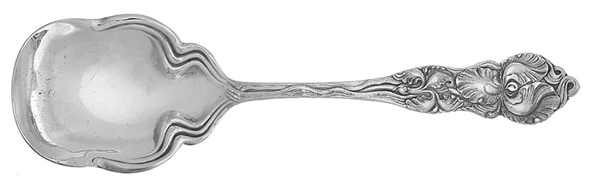 Louvre (Silverplate, 1907) Large Solid Berry/Casserole Spoon by Williams Bros-1