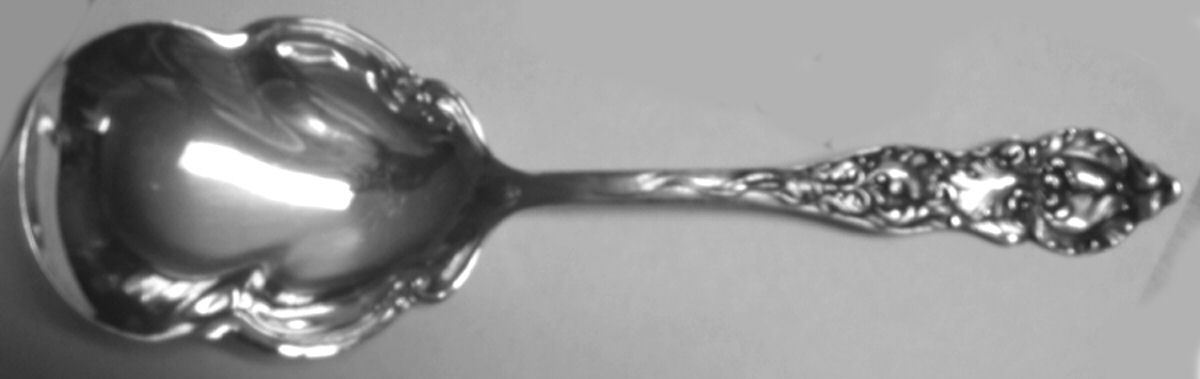 Louvre (Silverplate, 1907) Solid Shell Berry/Casserole Spoon by Williams Bros-1