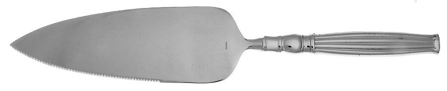 Colosseum (Stainless) Pie Server with Serrated Stainless Blade HC by Wedgwood Silver-1