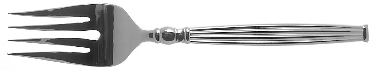 Colosseum (Stainless) Large Solid Cold Meat Serving Fork by Wedgwood Silver-1