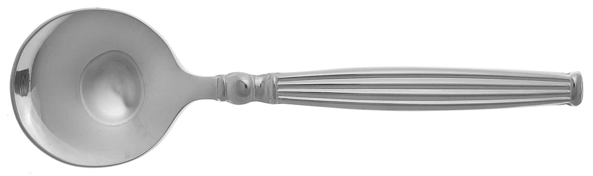Colosseum (Stainless) Round Bowl Soup Spoon (Cream Soup) by Wedgwood Silver-1