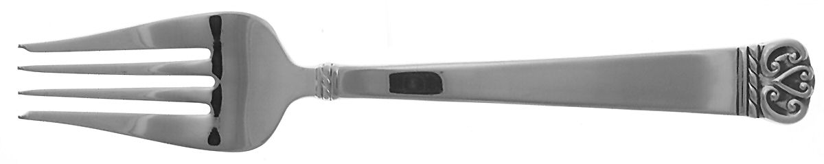 Juliet (Stainless) Large Solid Cold Meat Serving Fork by Wedgwood Silver-1