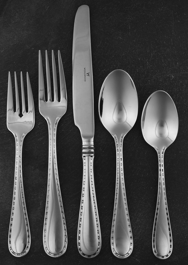 Metropolis (Stainless) 5 Piece Place Setting by Wedgwood Silver-1
