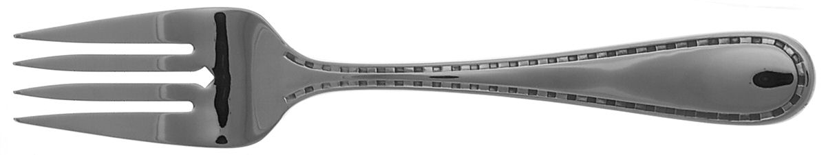 Metropolis (Stainless) Large Solid Cold Meat Serving Fork by Wedgwood Silver-1