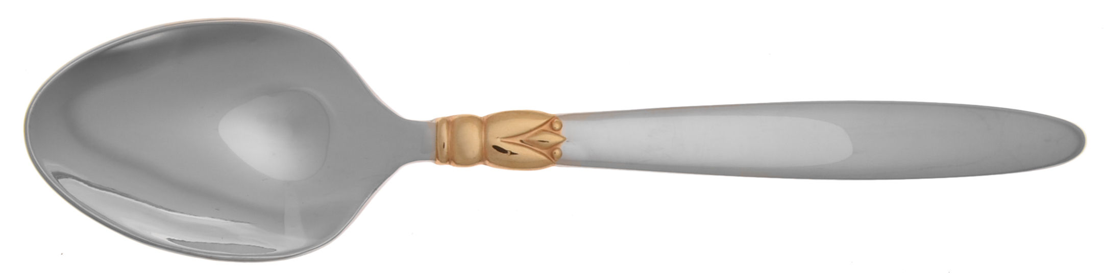 Golden Seville (Stainless, Gold Accent) Tablespoon (Serving Spoon) by Wedgwood Silver-1
