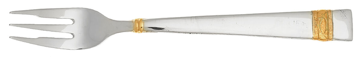 Golden Oberon (Stainless, Gold Accent) Cocktail/Seafood Fork by Wedgwood Silver-1