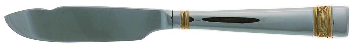Golden Oberon (Stainless, Gold Accent) Hollow Handle Master Butter Knife by Wedgwood Silver-1