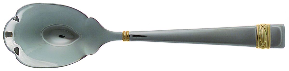 Golden Oberon (Stainless, Gold Accent) Sugar Shell Spoon by Wedgwood Silver-1