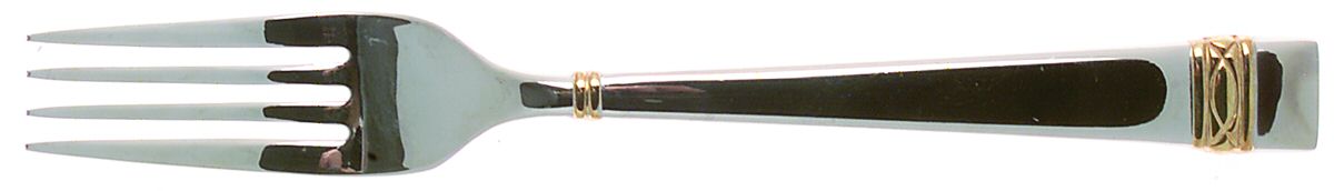 Golden Oberon (Stainless, Gold Accent) Fork by Wedgwood Silver-1