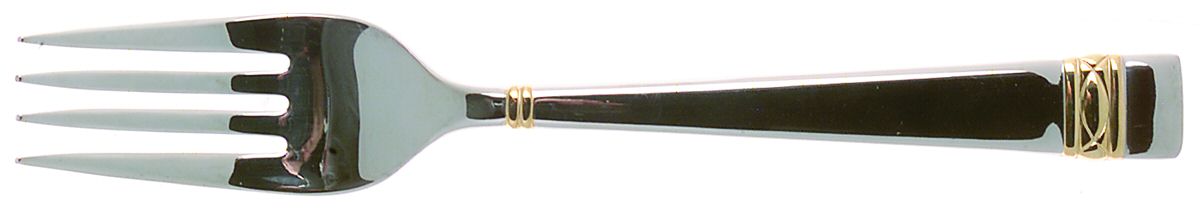 Golden Oberon (Stainless, Gold Accent) Individual Salad Fork by Wedgwood Silver-1