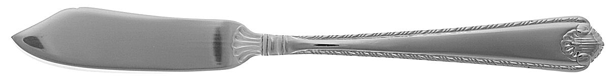 French Shell (Stainless) Flat Handle Master Butter Knife by Wallace Silver-1
