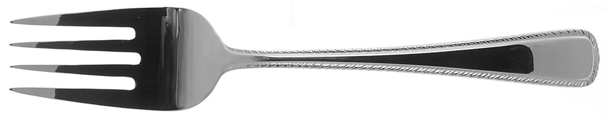 Ashcroft (Stainless, 18-10, China) Medium Solid Cold Meat Serving Fork by Wallace Silver-1