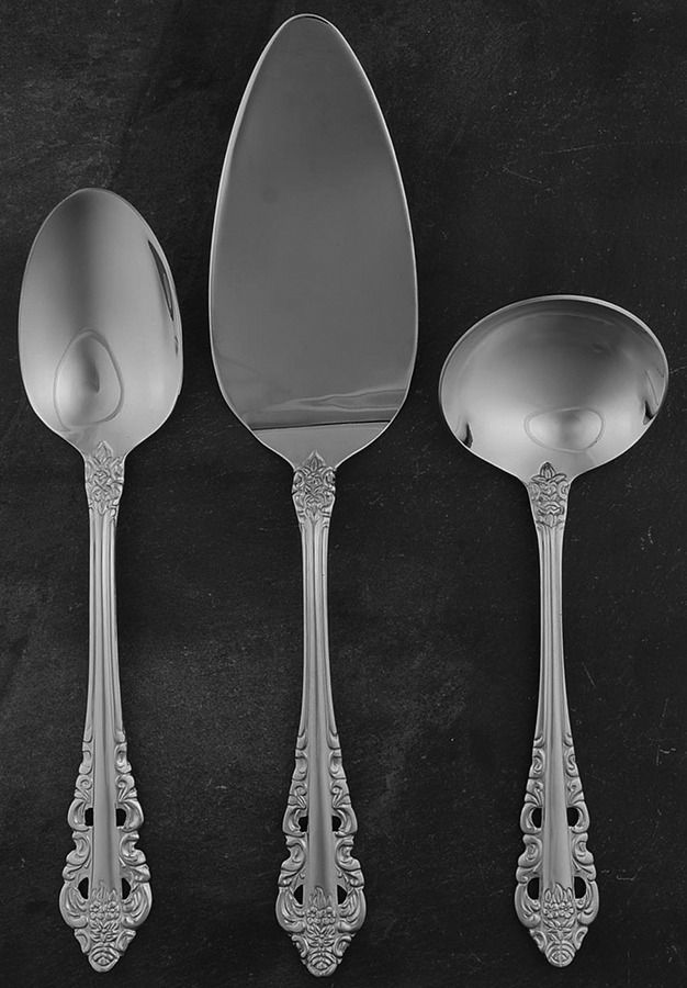 Antique Baroque (Stainless) 3 Piece Completer Set by Wallace Silver-1