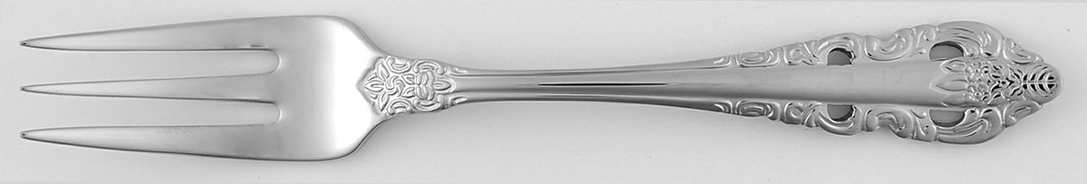 Antique Baroque (Stainless) Cocktail/Seafood Fork by Wallace Silver-1