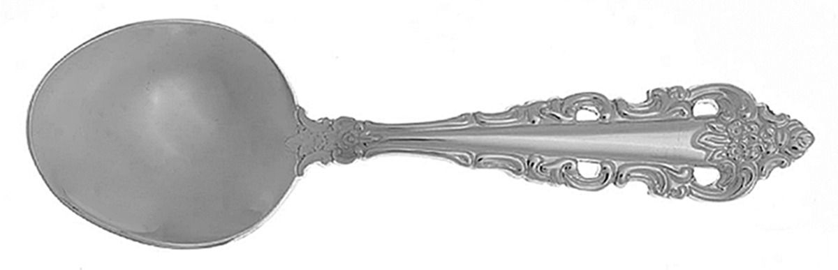 Antique Baroque (Stainless) Straight Handle Baby Spoon by Wallace Silver-1