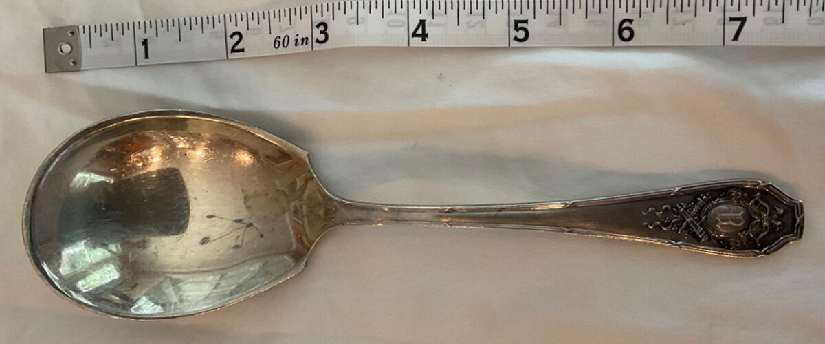 Versailles (Sterling, 1914) Preserve Spoon by Wallace Silver-1