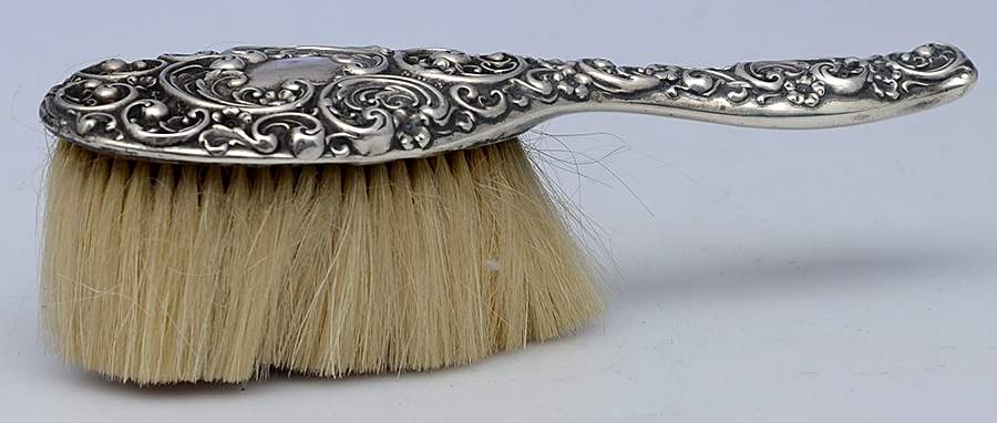 5702 (Sterling, Hollowware) Hair Brush by Whiting Manf Co-1